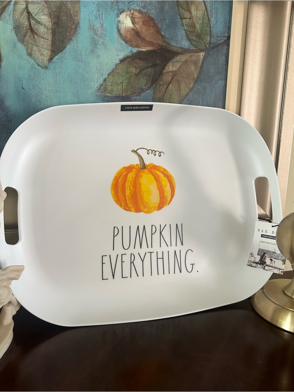 Rae Dunn "PUMPKIN EVERYTHING." 100% Melamine Serving Tray NWT
